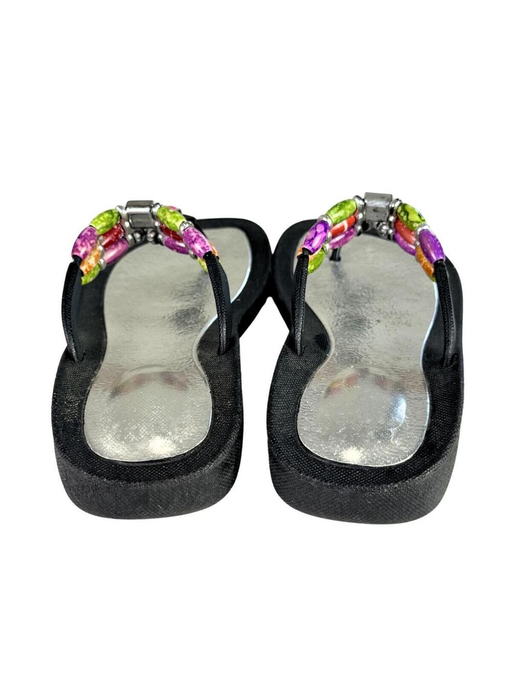 2000s Resort Core Rhinestone Sandals - Picture 5 of 6